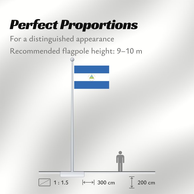 Flag Proportions: Nicaragua La República de Nicaragua Nikaragvo Флаг Никарагуа Nikaragve Nicaraguas