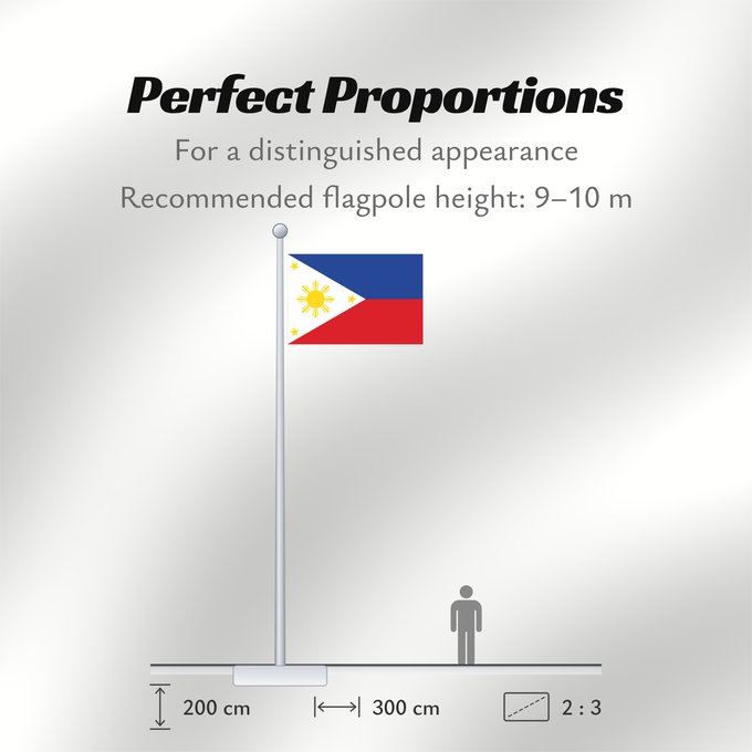 Flag Proportions: Philippines	The national flag of the Philippines	Filipinas	Philippinen	Filippine	Filipijnen	علم فلبين	An nasyunal na bandera kan Filipinas	ফিলিপাইনের জাতীয় পতাকা	Ang nasodnong bandera sa Pilipinas	La nacia flago de la Filipinoj	Wagayway ti Filipinas	フィリピ