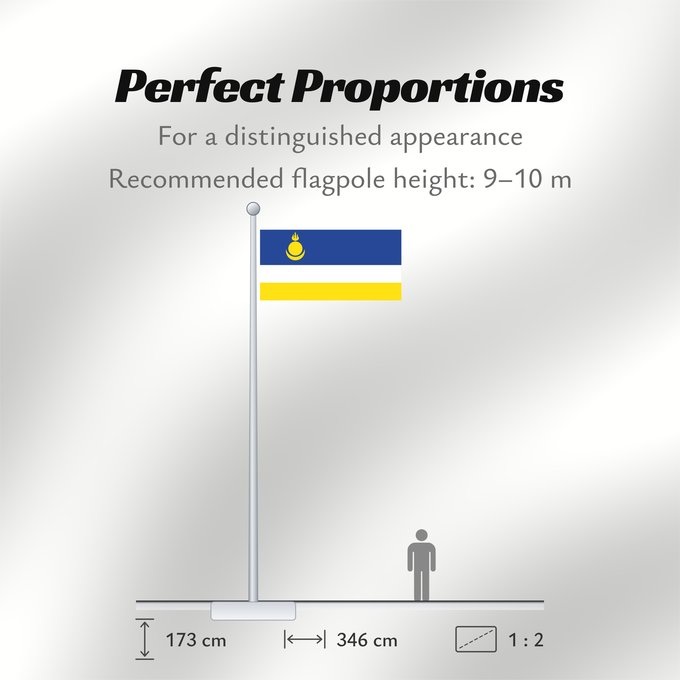 Flag Proportions: Buryatia Republic of Buryatia Buratti República de Buriatia Repubblica di Buriazia Буряад Республикын гyрэнэй һүлдэ Флаг Бурятии Парчами Бурятия