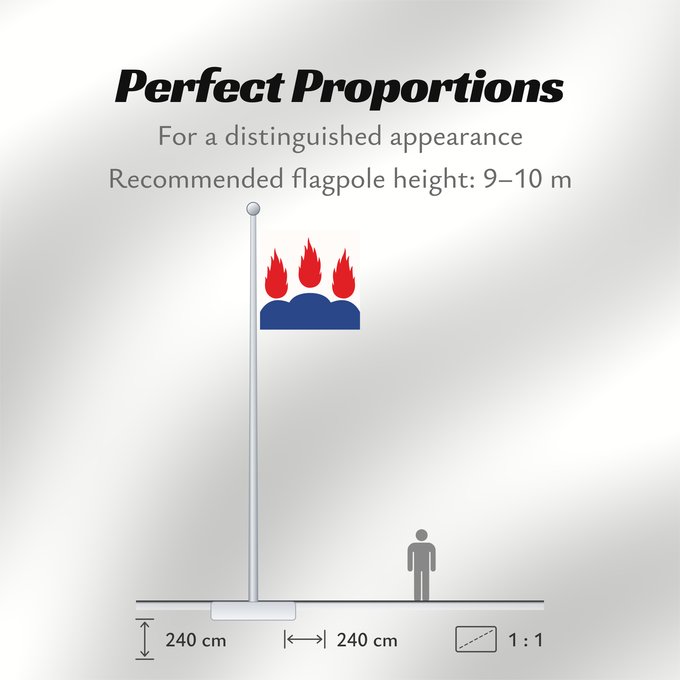 Flag Proportions: Västmanlands län