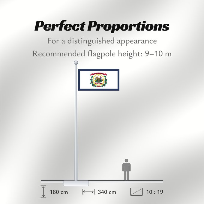 Flag Proportions: West Virginia Virginie-Occidentale Virginia Occidental Virginia Occidentale ᏫᏍᎧᏂᏏᏂ ᎦᏓᏘ Wilikinia Komohana Virginia Occidentalis Eʼeʼaahjí Bijiniyah Hahoodzo bidah naatʼaʼí Wescht Wirschini Флаг Западной Виргинии Застава Западне Вирџиније