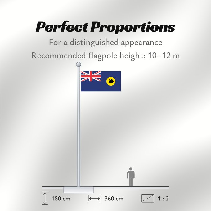 Flag Proportions: Western Australia Australie-Occidentale Australia Occidental Westaustralien