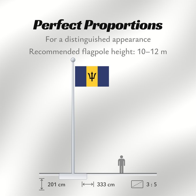 Flag Proportions: Barbados Barbade Barbado Barbadoksen Ala Barbadosê Флаг Барбадоса Barbadosa