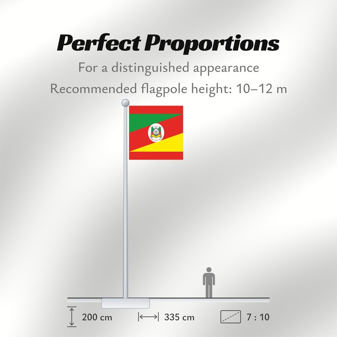 Flag Proportions: Rio Grande do Sul	State of Rio Grande do Sul, Brazil	Río Grande del Sur	Estado do Rio Grande do Sul, Brasil