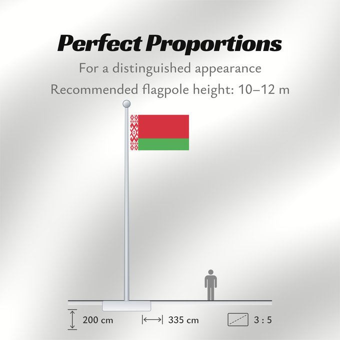 Flag Proportions: Belarus Biélorussie Bielorrusia Belaru Bielorussia Wit-Rusland Bielorrússia Państwowa flaga Republiki Białorusi Belorusiya Respublikasının Dövlət Дзяржаўны Сцяг Рэспублікі Беларусь Афіцыйны сьцяг Рэспублікі Беларусь Бѣлꙑ́ Роуси́ Димократі́ѩ ꙁна́мѧ Hvideru