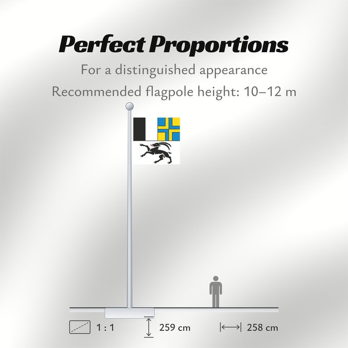 Flag Proportions: Graubünden (de), Grigioni (it)
