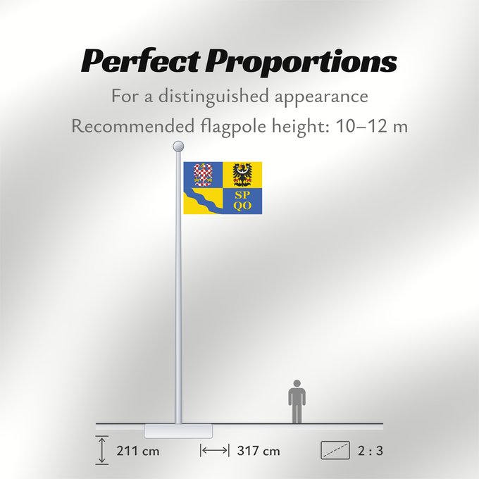 Flag Proportions: Olomouc Region Région d'Olomouc Región de Olomouc Region Olomouc Olomouckého kraje