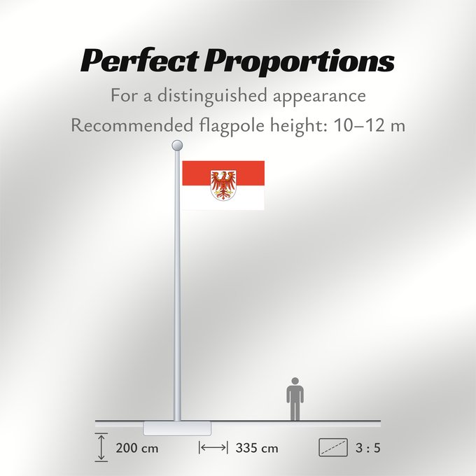 Flag Proportions: Brandenburg Brandebourg Brandeburgo