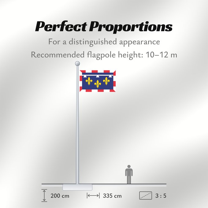 Flag Proportions: Centre-Val de Loire Unofficial flag of Centre region in France Non-officiel de la région Centre-Val de Loire en France Centro Centre Banniel anofisiel Kreiz-Traoñ al Liger e Frañs