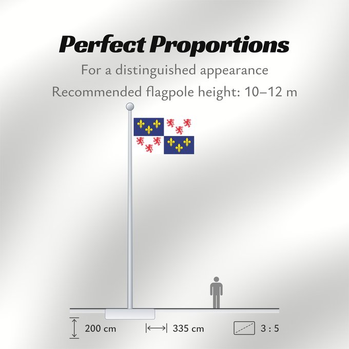 Flag Proportions: Picardie Region Picardie in France Région Picardie en France Picardo Picard