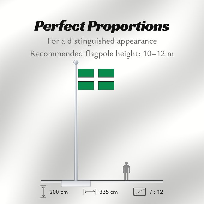 Flag Proportions: Devon	Hrabstwa Devon	Banniel Sant Petroc
