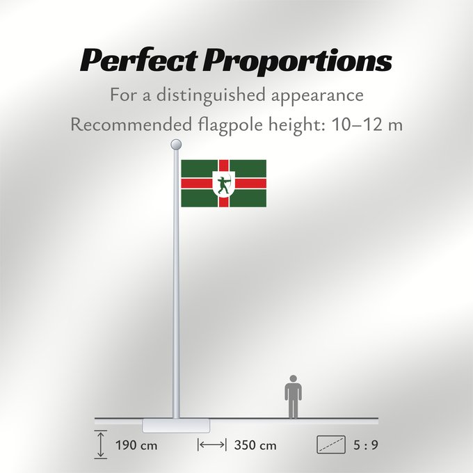 Flag Proportions: County Flag of Nottinghamshire	Nottinghamshire	Snotingahāmscīre fana