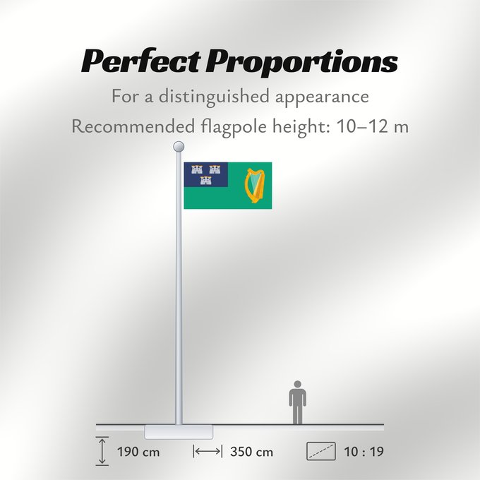 Flag Proportions: IRL Dublin	Dublin City, Ireland