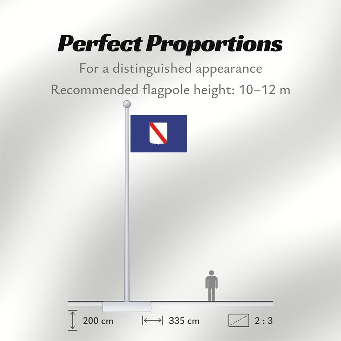 Flag Proportions: Campania	Campania’s	région de Campanie	Regione italiana Campania	Bannera dâ Campania