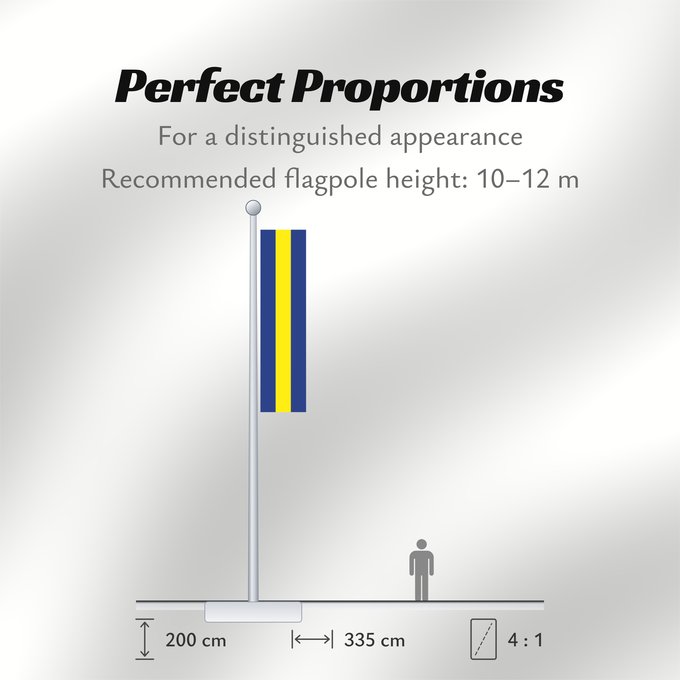 Flag Proportions: Gamprin Liechtenstein-1 Gamprin municipality Gamprin Gemeinde Gamprin