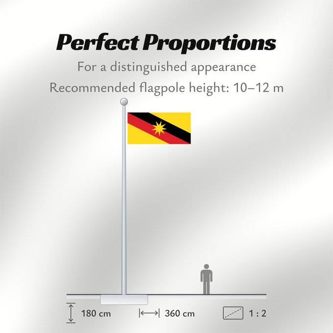 Flag Proportions: Sarawak Malaysian state of Sarawak Sarawak