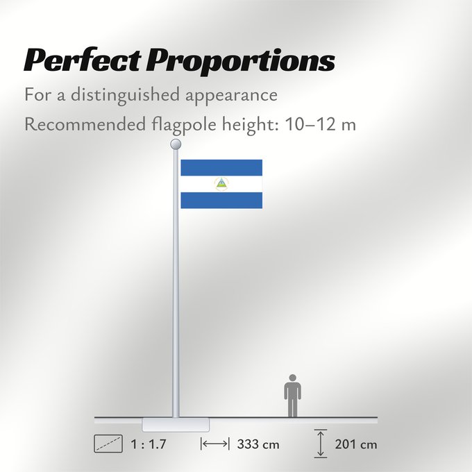 Flag Proportions: Nicaragua La República de Nicaragua Nikaragvo Флаг Никарагуа Nikaragve Nicaraguas