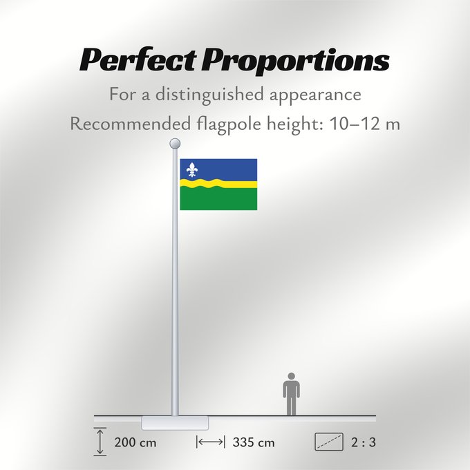 Flag Proportions: Flevoland Flevoland Flevolanda Fan Flevolân Vlage van Flevolaand Vlagge van Flevoland