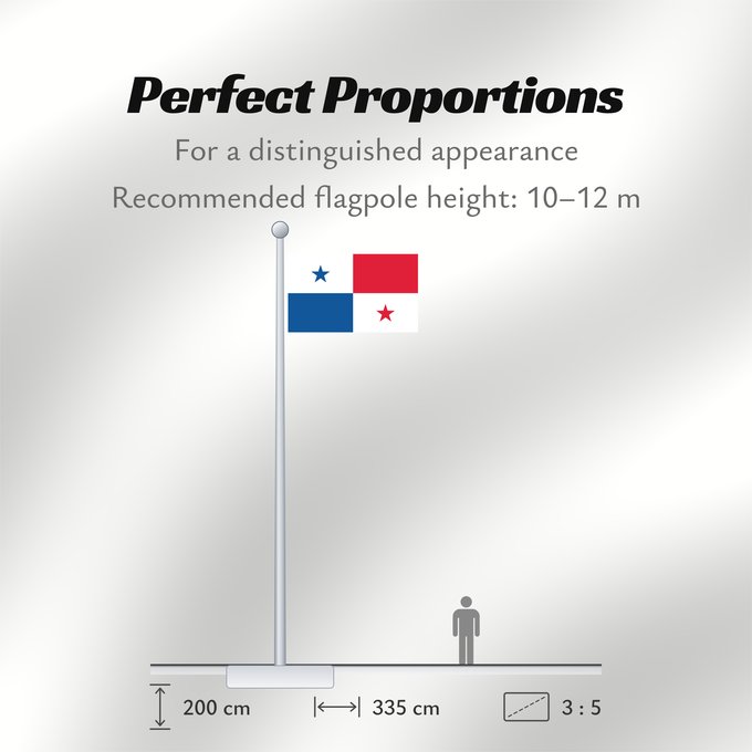 Flag Proportions: Panama Panamá Panamy علم پَنما Paname Da Panamas Panamo Флаг Панамы
