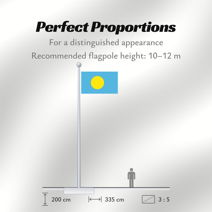 Flag Proportions: Palau	Palau, made by User Gabbe	 Palaos	Palaos	パラオの国旗	Palaua	​帕勞國旗