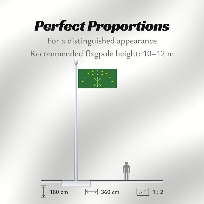 Flag Proportions: Adygea Adygea, Russia Adige República de Adiguesia Republik Adygeja Repubblica di Adygea Флаг Адыгеи Прапор Адигеї