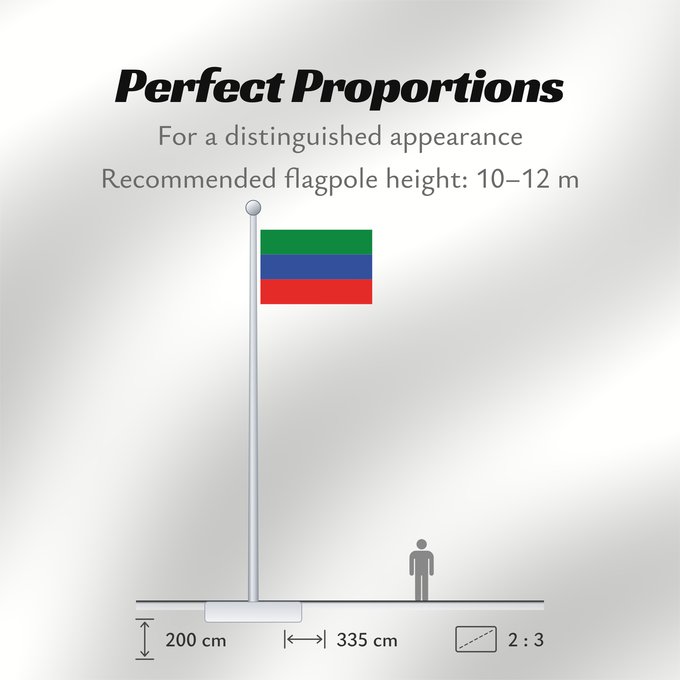 Flag Proportions: FlagofDaghestan Dagestan République du Daguestan República de Daguestán Republik Dagestan Repubblica del Daghestan