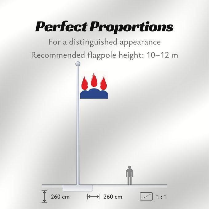 Flag Proportions: Västmanlands län