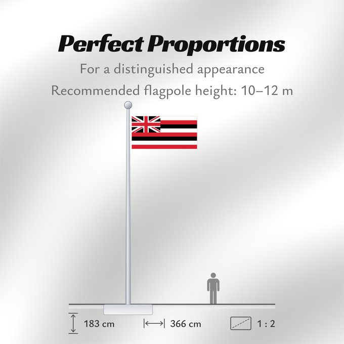 Flag Proportions: Hawaii D Hawaï Hawái Banniel Hawaii ᎭᏩᏱ ᎦᏓᏘ Ka hae Hawaiʻi 夏哇夷 州의 旗 / 하와이 주의 기 Havaii Hawáai Hahoodzo bidah naatʼaʼí Флаг Гавайев Američke savezne države Havaji