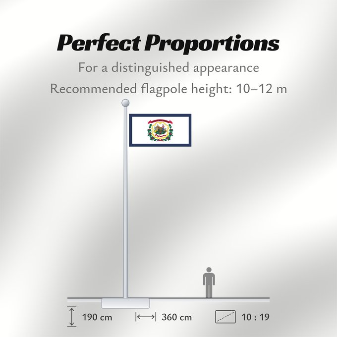 Flag Proportions: West Virginia Virginie-Occidentale Virginia Occidental Virginia Occidentale ᏫᏍᎧᏂᏏᏂ ᎦᏓᏘ Wilikinia Komohana Virginia Occidentalis Eʼeʼaahjí Bijiniyah Hahoodzo bidah naatʼaʼí Wescht Wirschini Флаг Западной Виргинии Застава Западне Вирџиније