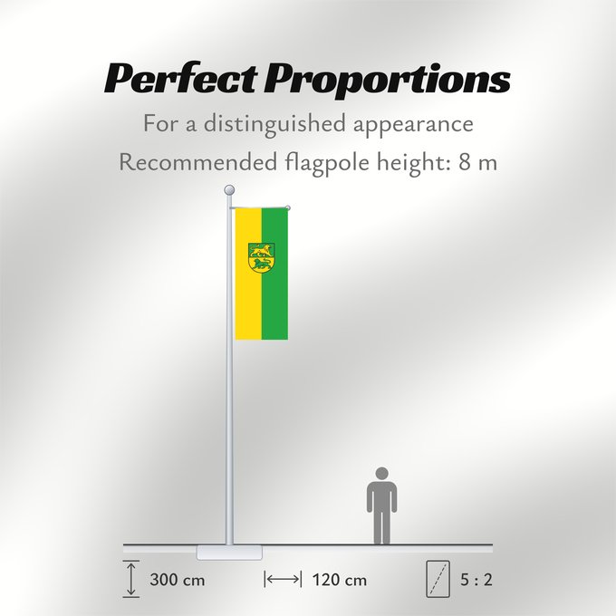 Flag Proportions: Dürmentingen (Württembergisches Allgäu Oberschwaben)