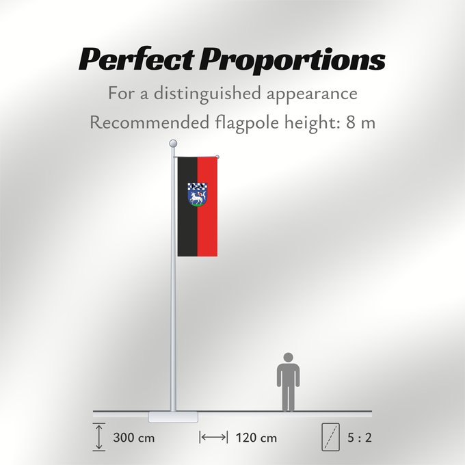 Flag Proportions: Penzberg, St (Pfaffenwinkel)