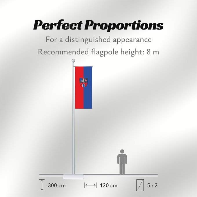 Flag Proportions: Osterhofen, St (Bayerisches Golf- und Thermenland)
