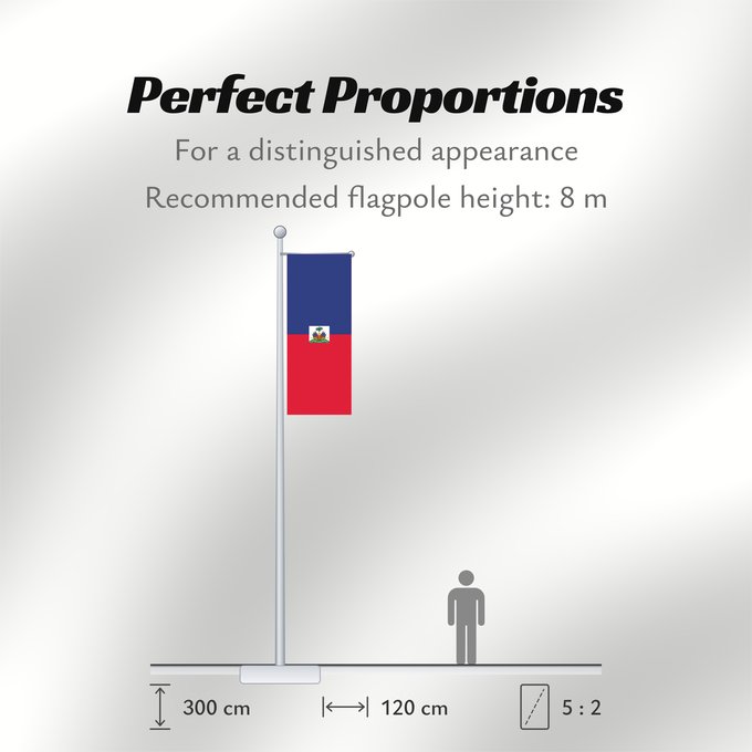 Flag Proportions: Haiti  civil	Haiti	Haïti	Haití