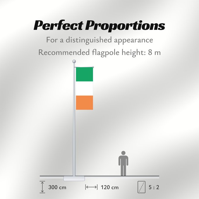 Flag Proportions: Ireland	Note that the green portion of the flag was designed to represent the majority Catholic residents of the island	La partie verte du drapeau représente la majorité catholique de l île	Es notable el hecho que la parte verde de la bandera representa l