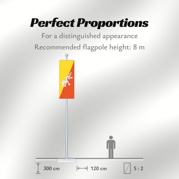 Flag Proportions: Bhutan Bhoutan Bután Butão علم بوتان ভূটানের পতাকা ཧྥ་རན་ས་ཀྱི་དར་ཆ། Bhutani lipp Bhutanin Watawat ng Bhutan भूटान का ध्वज Флаг Бутана Butana Bhutans Bhutanu ธงชาติ ประเทศภูฏาน