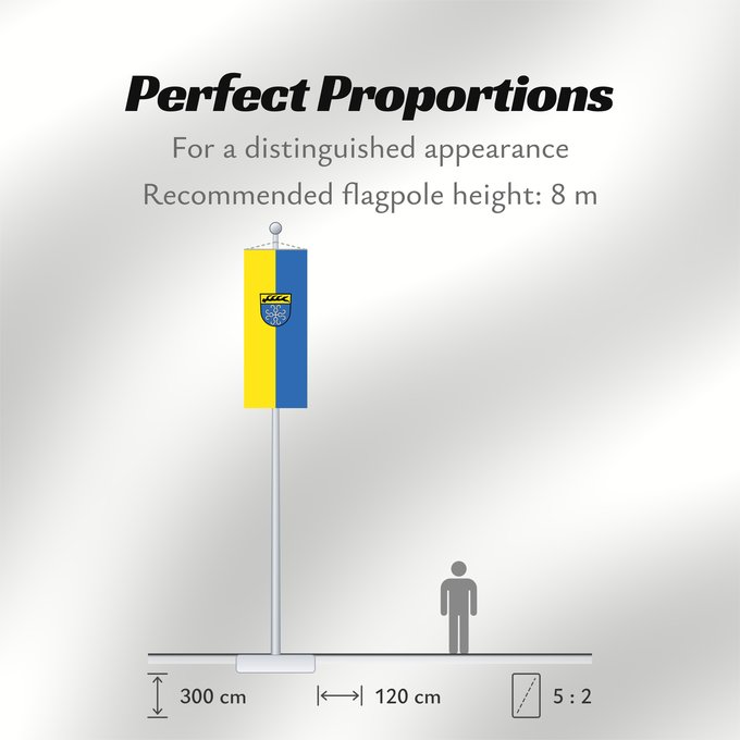 Flag Proportions: Kirchheim unter Teck (Region Stuttgart)