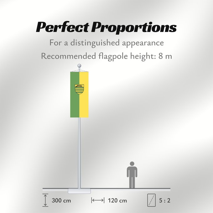 Flag Proportions: Aichtal (Region Stuttgart)