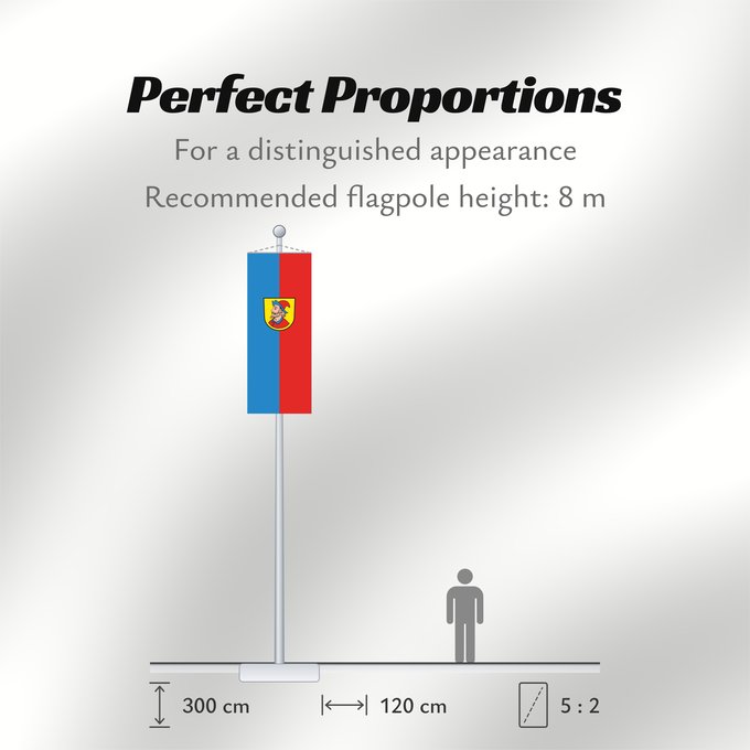 Flag Proportions: Heidenheim an der Brenz (Schwäbische Alb)