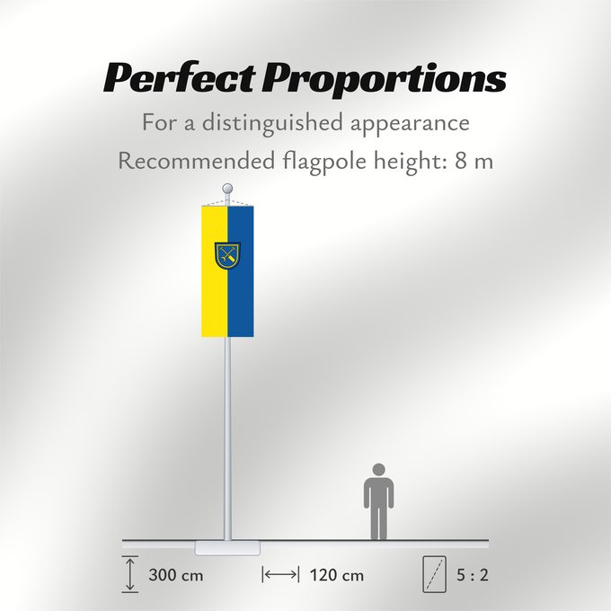 Flag Proportions: Linkenheim-Hochstetten (Nördliches Baden-Württemberg)