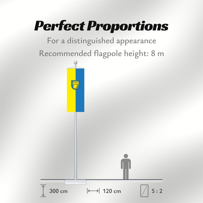 Flag Proportions: Bad Krozingen (Südlicher Schwarzwald)