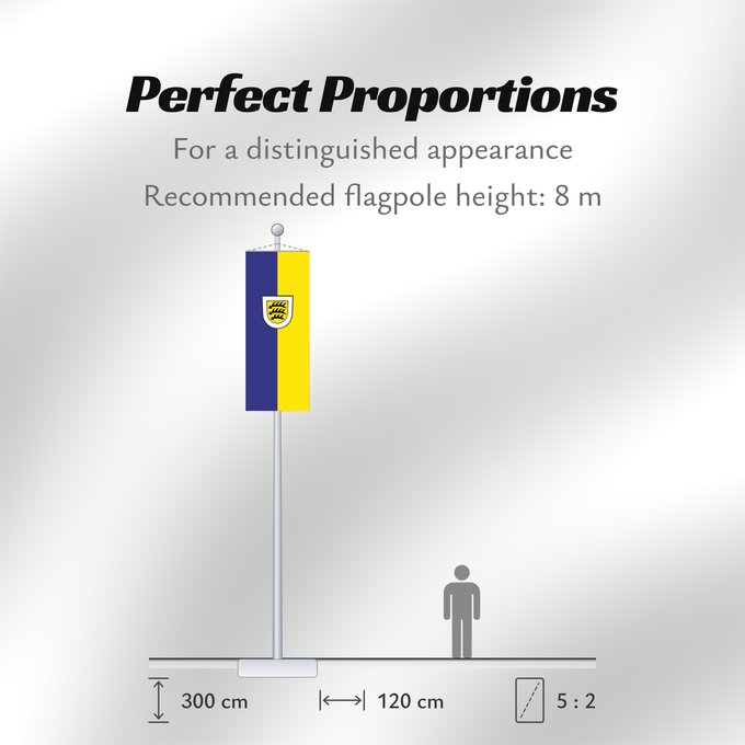 Flag Proportions: Tuttlingen (Schwäbische Alb)