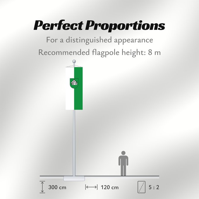 Flag Proportions: Hausen im Wiesental (Südlicher Schwarzwald)