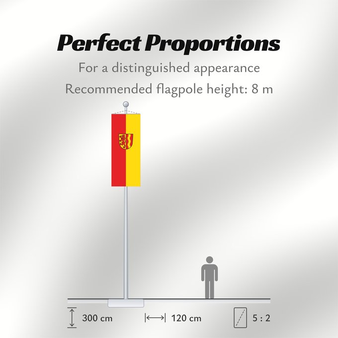 Flag Proportions: Dettingen an der Iller (Württembergisches Allgäu Oberschwaben)