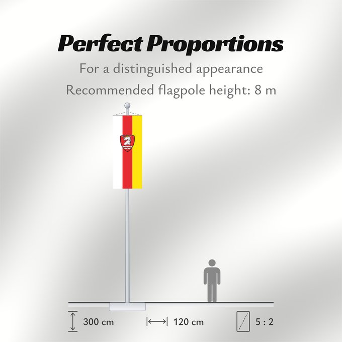 Flag Proportions: Schondorf am Ammersee (Ammersee-Lech)