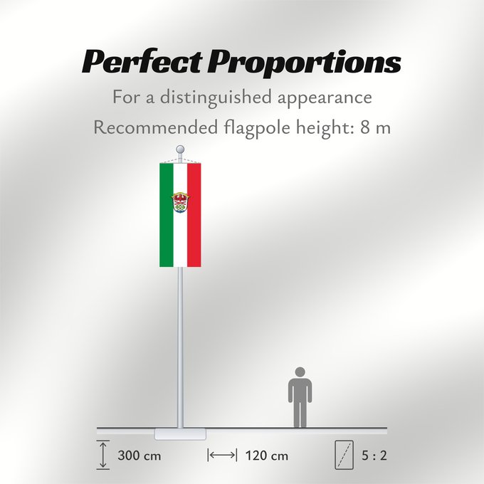 Flag Proportions: Miesbach (Kreis)