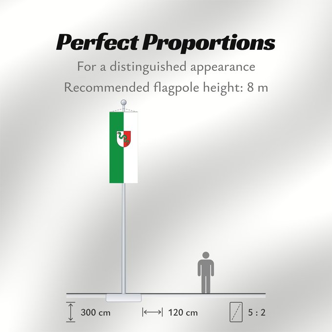 Flag Proportions: Gars a.Inn, M (Inn-Salzach)