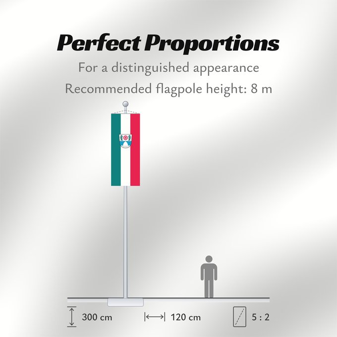 Flag Proportions: Garching b.München, St (Münchener Umland)