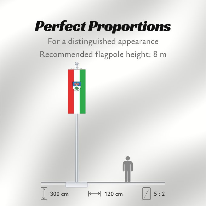 Flag Proportions: Berg im Gau (Oberbayerns Städte)