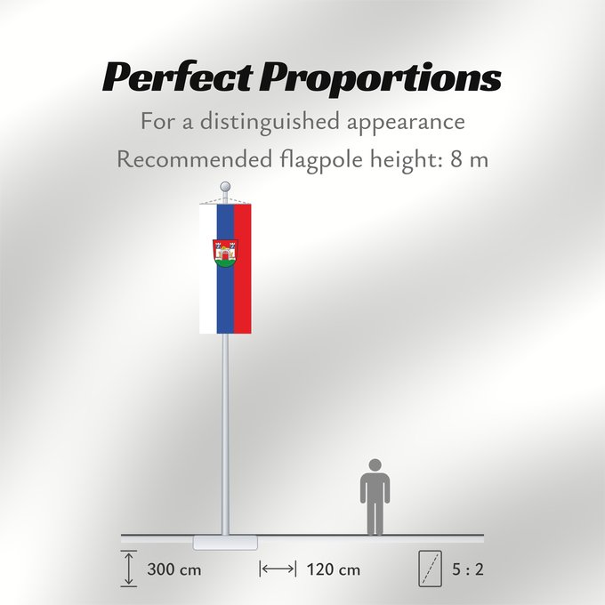 Flag Proportions: Neuburg a.d.Donau, GKSt (Oberbayerns Städte)