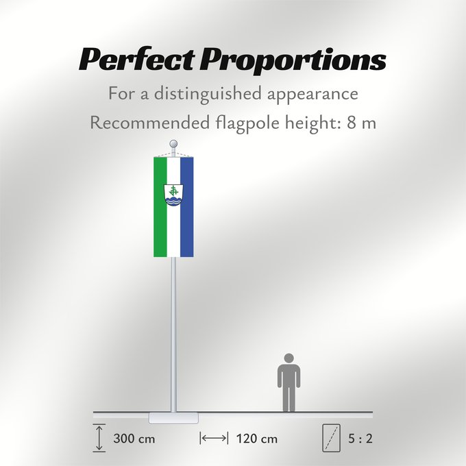 Flag Proportions: Bernau a.Chiemsee (Chiemsee-Alpenland)